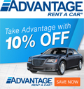 RENTAL CAR:  Advantage Rent A Car
